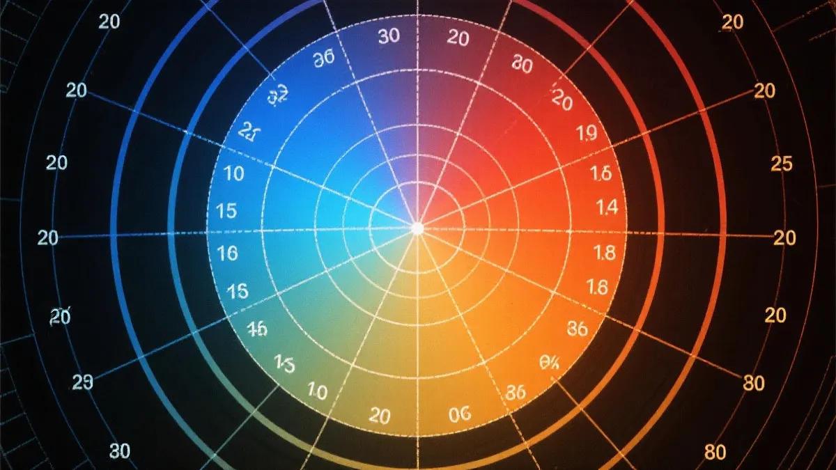 冷热号码雷达图